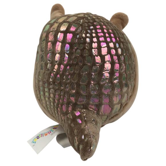 Squishmallows Thompson Armadillo 5" Plush Brown Gray Metallic Kellytoy 2022 - Picture 4 of 9
